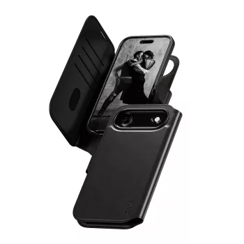 Brieftaschen-Hülle PanzerGlass CARE Tango 2-in-1 mit MagSafe für iPhone Air — Schwarz