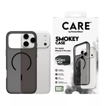 PanzerGlass CARE™ by ® Urban Explorer Case Smokey w. Schwarz MagSafe iPhone 17 Pro Max