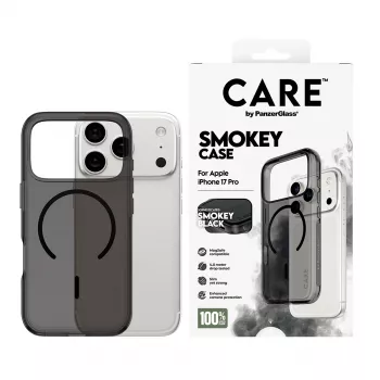 Schutzhülle PanzerGlass CARE™ Urban Explorer Smokey mit Schwarz MagSafe für iPhone 17 Pro (TPU, Schwarz)
