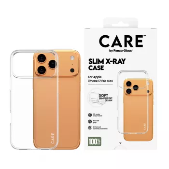 Schützende weiche Hülle PanzerGlass CARE modische Hülle transparent X-Ray für iPhone 17 Pro Max