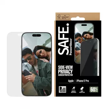 PanzerGlass SAFE. by ® 2-Wege-Sichtschutz-Displayschutz iPhone 17 Pro | Ultra-Wide Fit mit EasyAligner