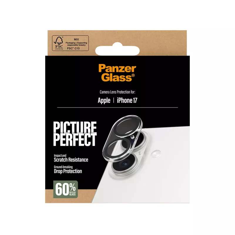 PanzerGlass ® PicturePerfect Kamera-Linsenschutz für iPhone 17