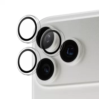 Kameraschutz PanzerGlass Hoops Transparent für iPhone 17 Pro / 17 Pro Max / 16 Pro / 16 Pro Max, gehärtetes Glas, Silikon, 1 Stück