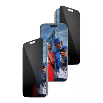 Bildschirmschutz PanzerGlass 2-Way Privacy für iPhone 17 Pro Max — Gehärtetes Glas, Ultra-Wide Fit, FASTFIT