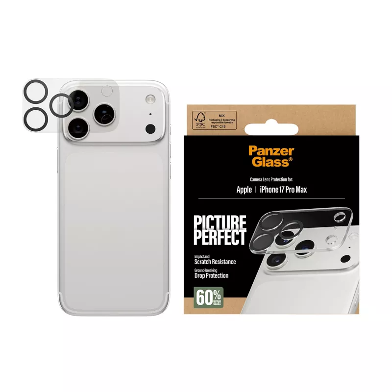 Kameraobjektivschutz PanzerGlass iPhone 17 Pro Max Kratzfest Stoßfest