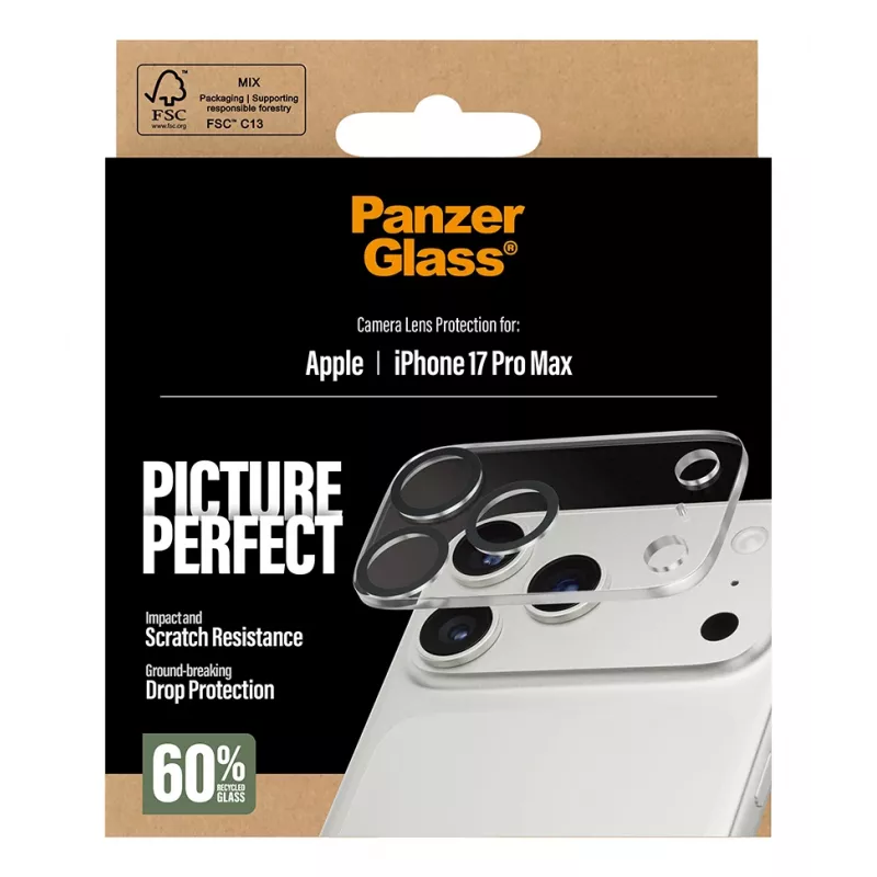 Kameraobjektivschutz PanzerGlass iPhone 17 Pro Max Kratzfest Stoßfest