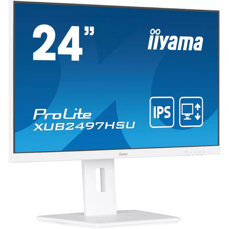 iiyama ProLite XUB2497HSU-W2 Computer Monitor 60,5 cm (23,8 Zoll) 1920 x 1080 Pixel Full HD LED Weiß