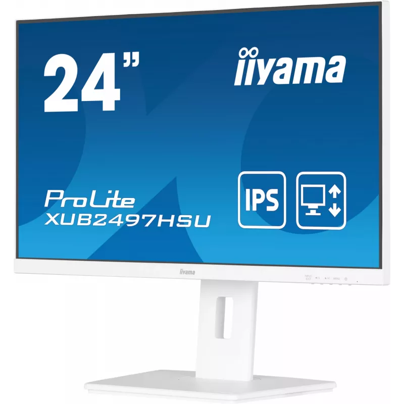 iiyama ProLite XUB2497HSU-W2 Computer Monitor 60,5 cm (23,8 Zoll) 1920 x 1080 Pixel Full HD LED Weiß