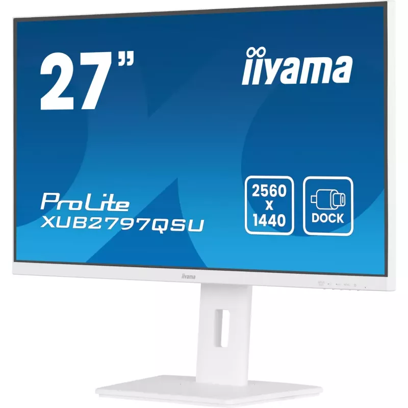iiyama ProLite XUB2797QSU-W2 Computer Monitor 68,6 cm (27 Zoll) 2560 x 1440 Pixel Quad HD LED Weiß