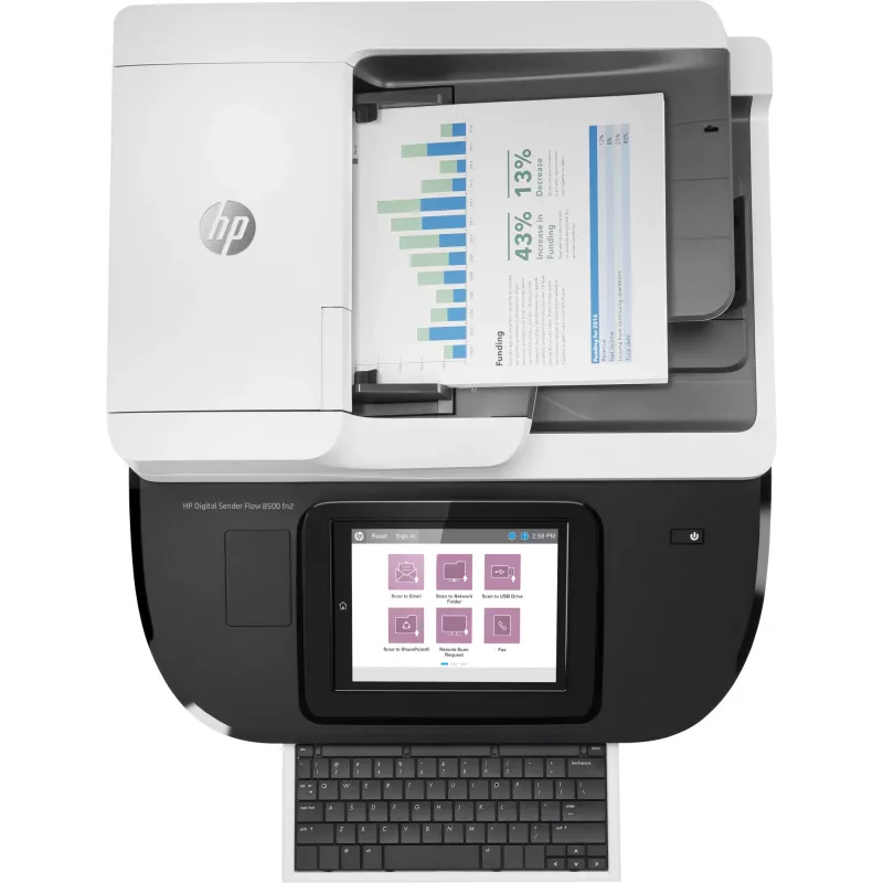 HP Flow 8500 fn2 Flachbett- & ADF-Scanner 600 x 600 DPI