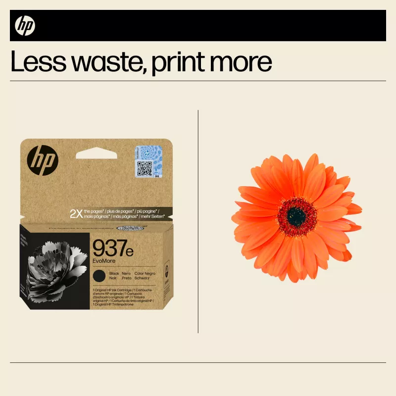 HP 937e EvoMore Schwarz Original Druckerpatrone