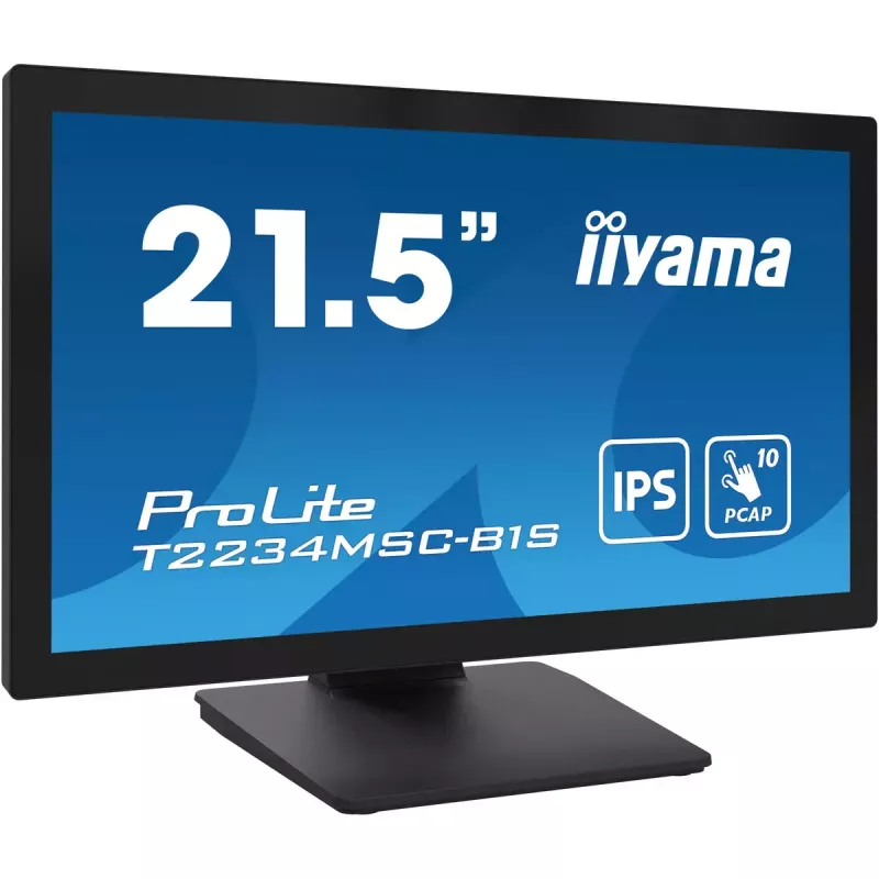 iiyama ProLite T2234MSC-B1S Computer-Monitor 54,6 cm (21,5 Zoll) 1920 x 1080 Pixel Full HD Touchscreen Schwarz