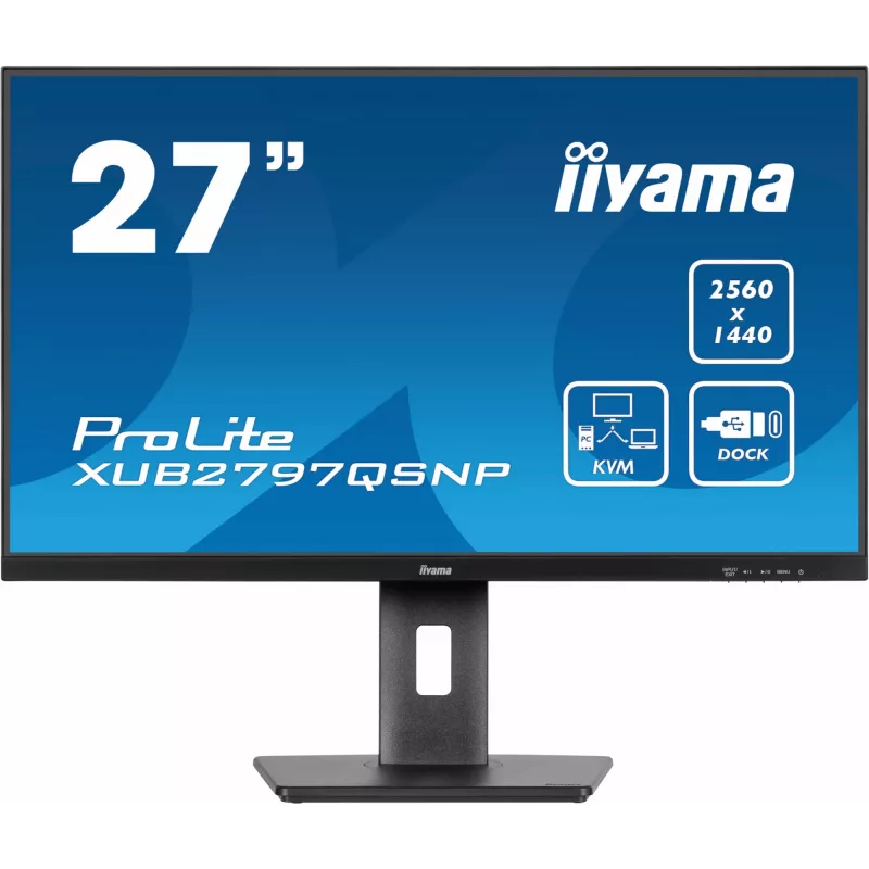 iiyama ProLite XUB2797QSNP-B1 Computer Monitor 68,6 cm (27 Zoll) 2560 x 1440 Pixel Quad HD LED Schwarz