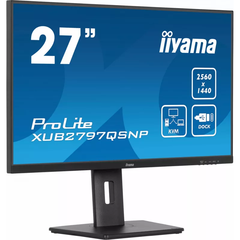 iiyama ProLite XUB2797QSNP-B1 Computer Monitor 68,6 cm (27 Zoll) 2560 x 1440 Pixel Quad HD LED Schwarz