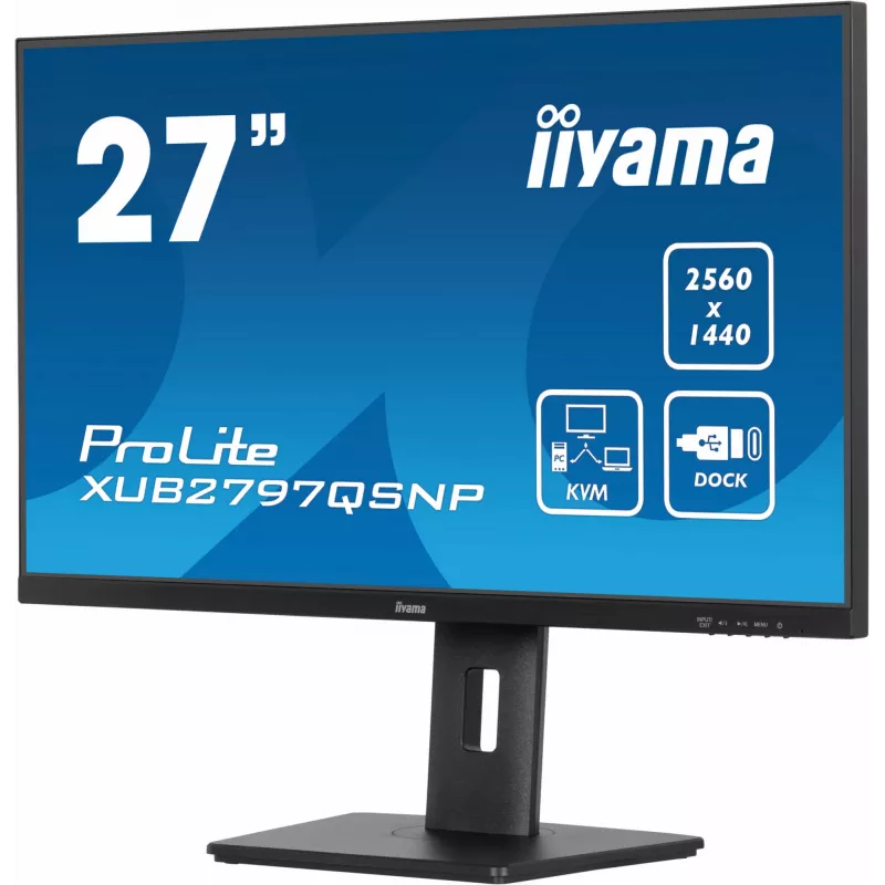 iiyama ProLite XUB2797QSNP-B1 Computer Monitor 68,6 cm (27 Zoll) 2560 x 1440 Pixel Quad HD LED Schwarz