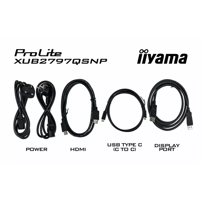 iiyama ProLite XUB2797QSNP-B1 Computer Monitor 68,6 cm (27 Zoll) 2560 x 1440 Pixel Quad HD LED Schwarz