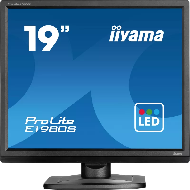 iiyama ProLite E1980S-B1 Computer Monitor 48,3 cm (19 Zoll) 1280 x 1024 Pixel VGA LED Schwarz