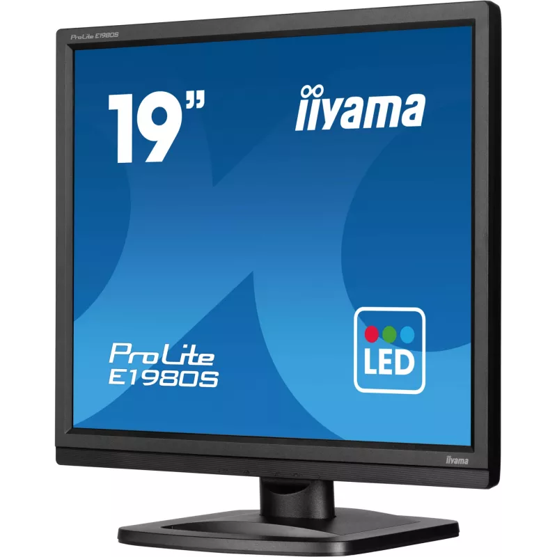 iiyama ProLite E1980S-B1 Computer Monitor 48,3 cm (19 Zoll) 1280 x 1024 Pixel VGA LED Schwarz