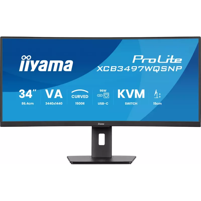 iiyama ProLite XCB3497WQSNP-B1 Computer Monitor 86,4 cm (34 Zoll) 3440 x 1440 Pixel UltraWide Quad HD LED Schwarz