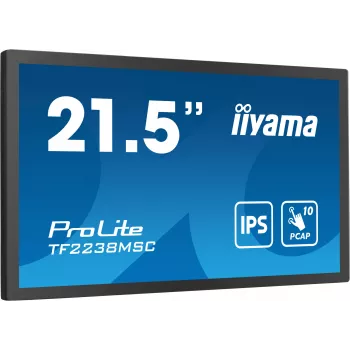 iiyama TF2238MSC-B1 Computer Monitor 53,3 cm (21 Zoll) 1920 x 1080 Pixel Full HD LED Touchscreen Schwarz