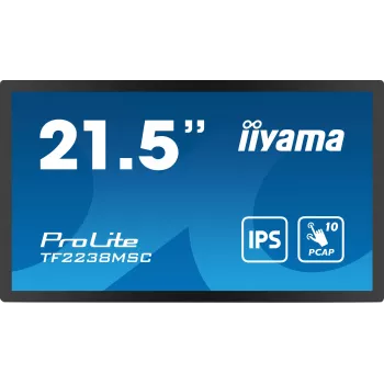 iiyama TF2238MSC-B1 Computer Monitor 53,3 cm (21 Zoll) 1920 x 1080 Pixel Full HD LED Touchscreen Schwarz
