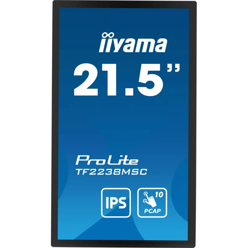 iiyama TF2238MSC-B1 Computer Monitor 53,3 cm (21 Zoll) 1920 x 1080 Pixel Full HD LED Touchscreen Schwarz