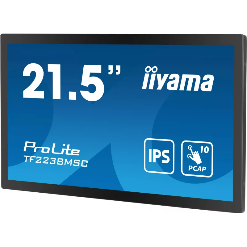 iiyama TF2238MSC-B1 Computer Monitor 53,3 cm (21 Zoll) 1920 x 1080 Pixel Full HD LED Touchscreen Schwarz