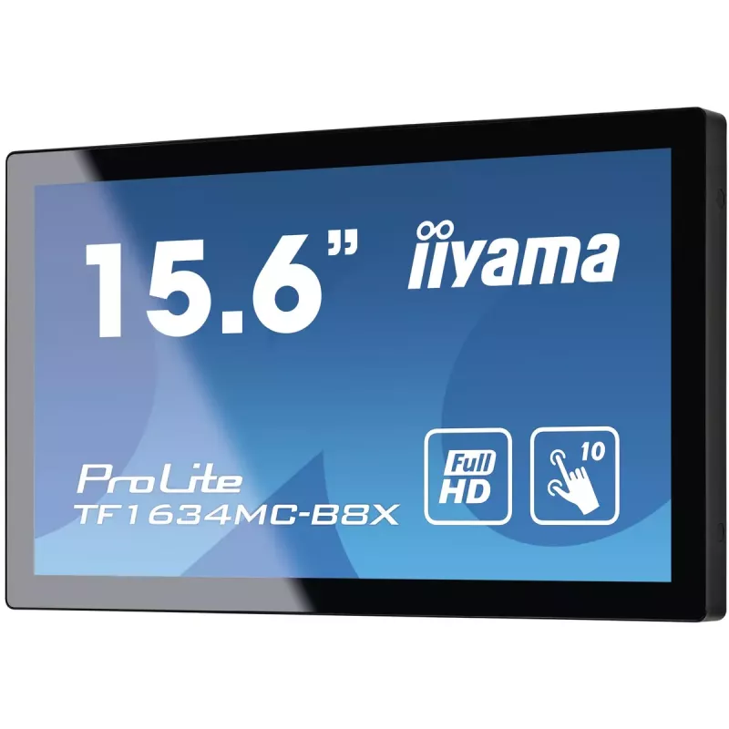 iiyama ProLite TF1634MC-B8X Computer-Monitor 39,6 cm (15,6 Zoll) 1920 x 1080 Pixel Full HD LED Touchscreen Multi-User Schwarz