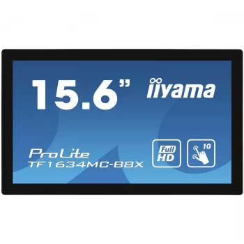 iiyama ProLite TF1634MC-B8X Computer-Monitor 39,6 cm (15,6 Zoll) 1920 x 1080 Pixel Full HD LED Touchscreen Multi-User Schwarz