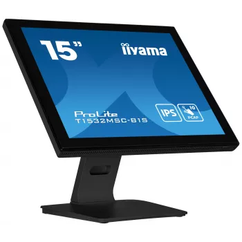 iiyama ProLite T1532MSC-B1S Computer Monitor 38,1 cm (15 Zoll) 1024 x 768 Pixel XGA LCD Touchscreen Schwarz