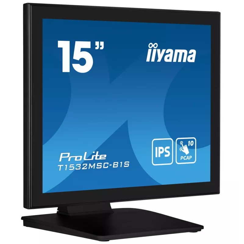 iiyama ProLite T1532MSC-B1S Computer Monitor 38,1 cm (15 Zoll) 1024 x 768 Pixel XGA LCD Touchscreen Schwarz