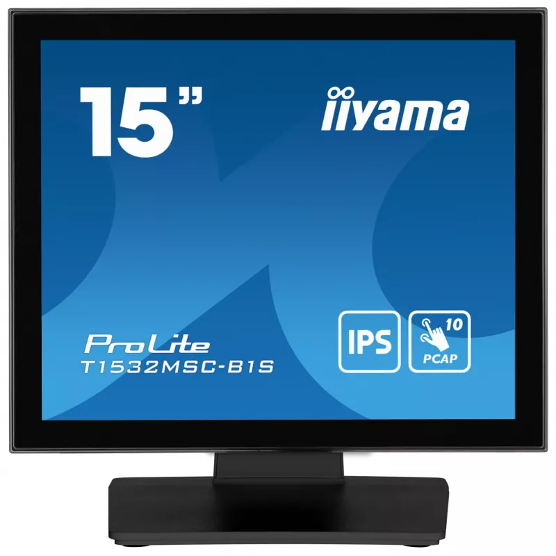 iiyama ProLite T1532MSC-B1S Computer Monitor 38,1 cm (15 Zoll) 1024 x 768 Pixel XGA LCD Touchscreen Schwarz