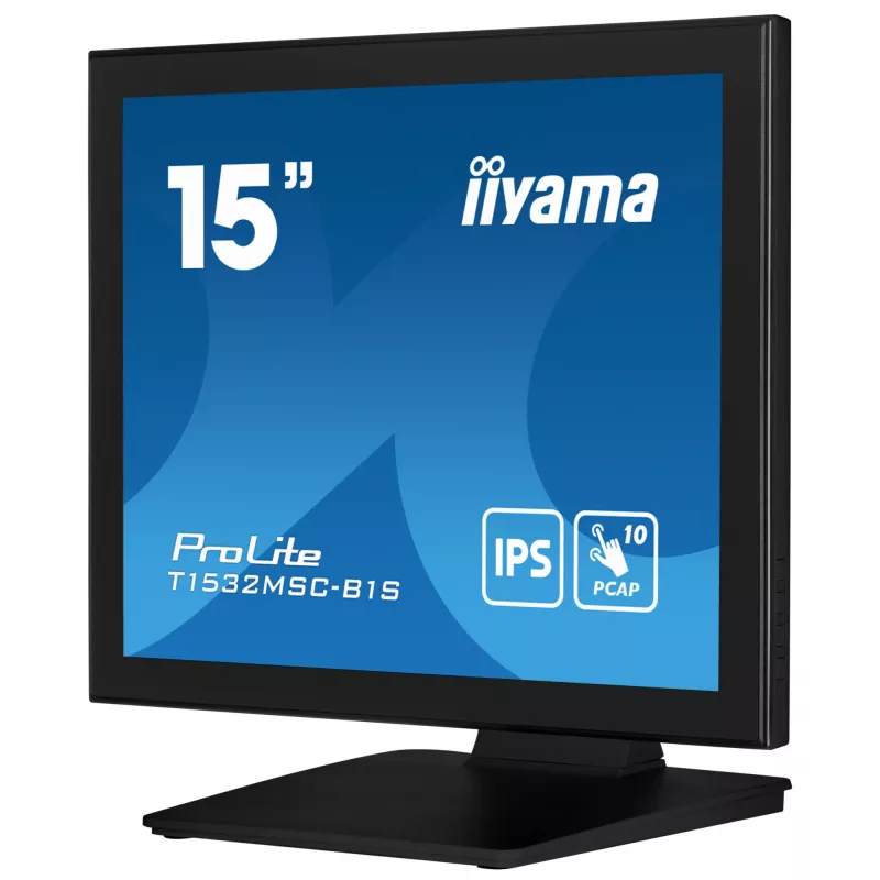 iiyama ProLite T1532MSC-B1S Computer Monitor 38,1 cm (15 Zoll) 1024 x 768 Pixel XGA LCD Touchscreen Schwarz