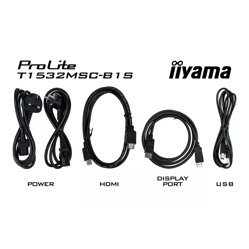 iiyama ProLite T1532MSC-B1S Computer Monitor 38,1 cm (15 Zoll) 1024 x 768 Pixel XGA LCD Touchscreen Schwarz