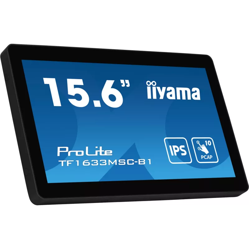 iiyama ProLite TF1633MSC-B1 Computer Monitor 39,6 cm (15,6 Zoll) 1920 x 1080 Pixel Full HD Touchscreen Schwarz