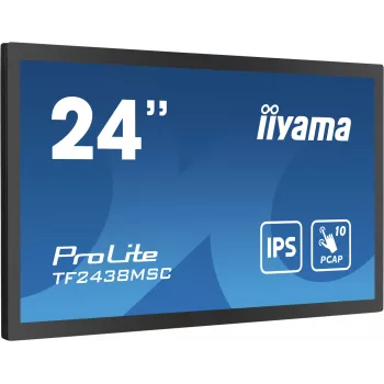 iiyama TF2438MSC-B1 Computer Monitor 60,5 cm (23,8 Zoll) 1920 x 1080 Pixel Full HD LED Touchscreen Schwarz