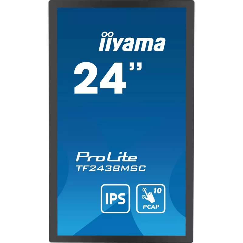 iiyama TF2438MSC-B1 Computer Monitor 60,5 cm (23,8 Zoll) 1920 x 1080 Pixel Full HD LED Touchscreen Schwarz