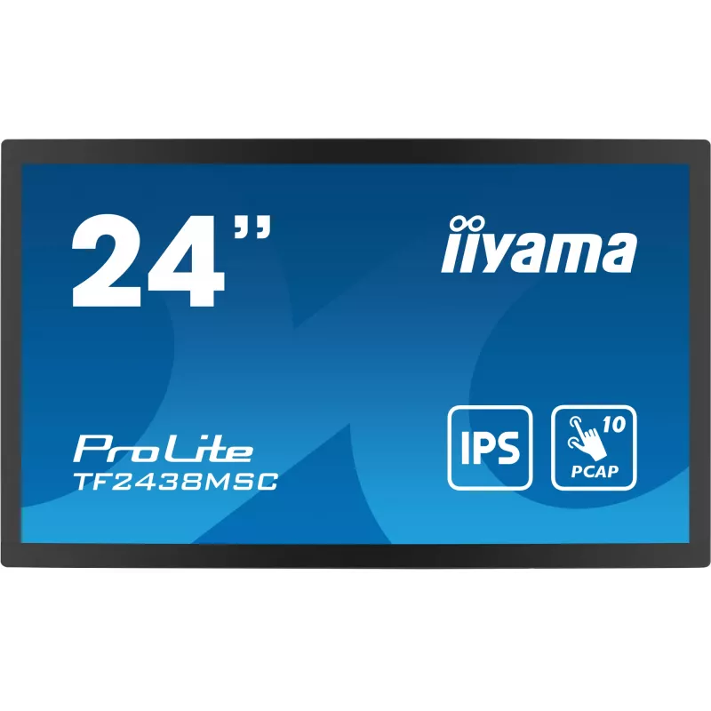 iiyama TF2438MSC-B1 Computer Monitor 60,5 cm (23,8 Zoll) 1920 x 1080 Pixel Full HD LED Touchscreen Schwarz