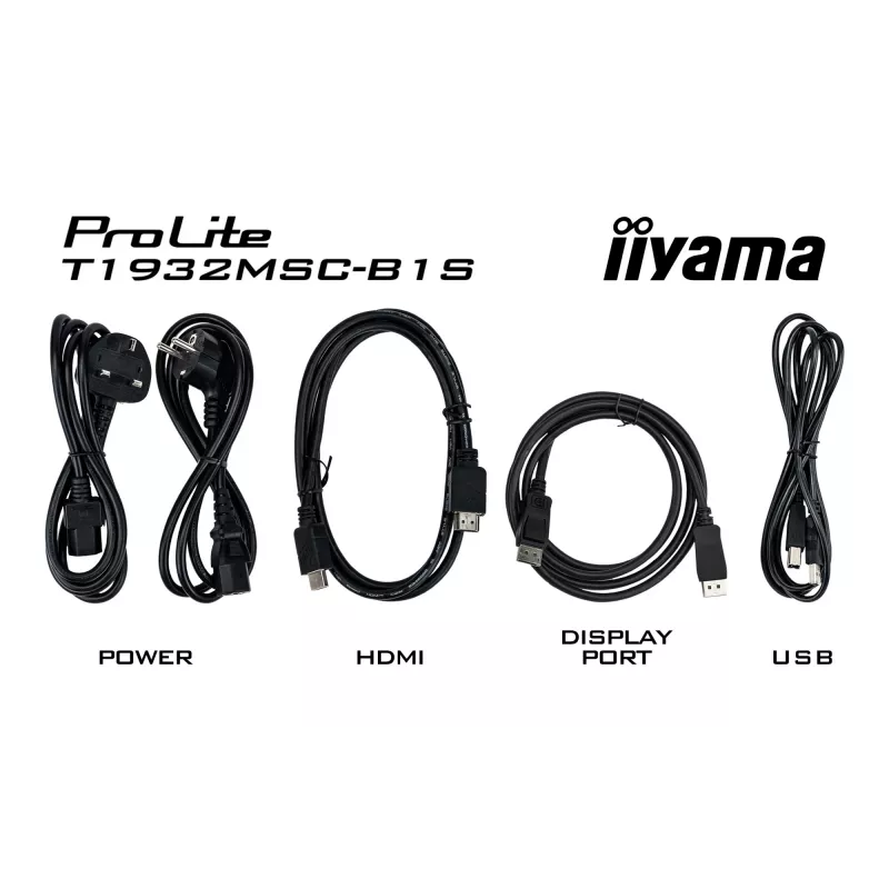 iiyama ProLite T1932MSC-B1S Computer Monitor 48,3 cm (19 Zoll) 1280 x 1024 Pixel Full HD LED Touchscreen Tisch Schwarz