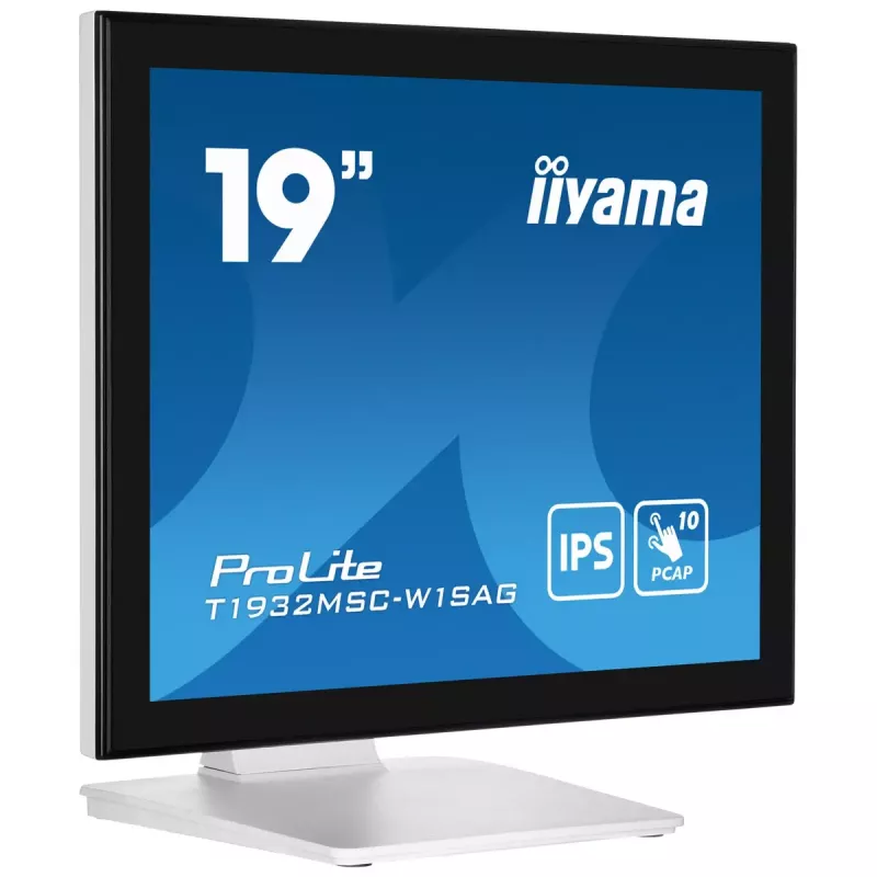 iiyama ProLite T1932MSC-W1SAG Computer-Monitor 48,3 cm (19 Zoll) 1280 x 1024 Pixel Full HD LED Touchscreen Tischplatte Weiß