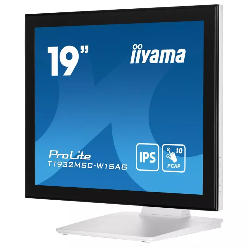 iiyama ProLite T1932MSC-W1SAG Computer-Monitor 48,3 cm (19 Zoll) 1280 x 1024 Pixel Full HD LED Touchscreen Tischplatte Weiß