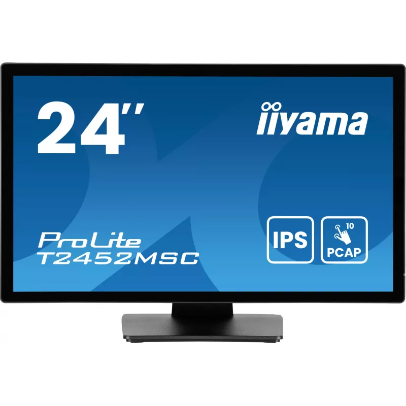iiyama ProLite T2452MSC-B1AG Computer-Monitor 60,5 cm (23,8 Zoll) 1920 x 1080 Pixel Full HD LED Touchscreen Schwarz