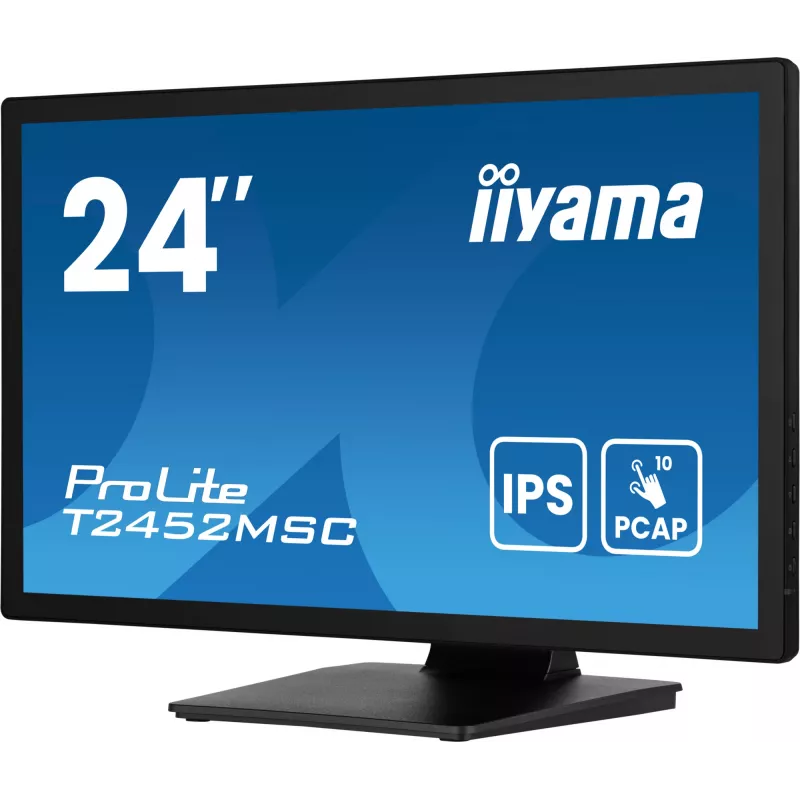 iiyama ProLite T2452MSC-B1AG Computer-Monitor 60,5 cm (23,8 Zoll) 1920 x 1080 Pixel Full HD LED Touchscreen Schwarz
