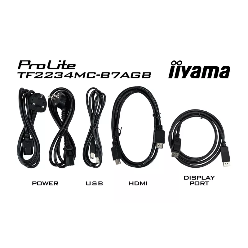iiyama ProLite TF2234MC-B7AGB Computer-Monitor 54,6 cm (21,5 Zoll) 1920 x 1080 Pixel Full HD LED Touchscreen Multi-User Schwarz