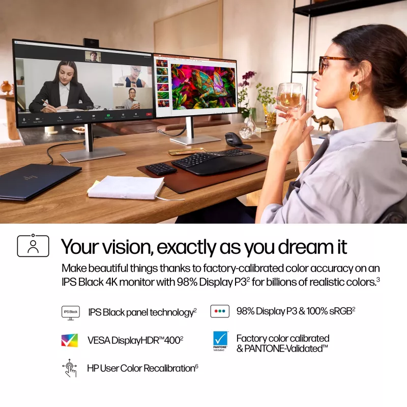 HP Series 7 Pro 27 Zoll 4K Konferenzmonitor - 727pm