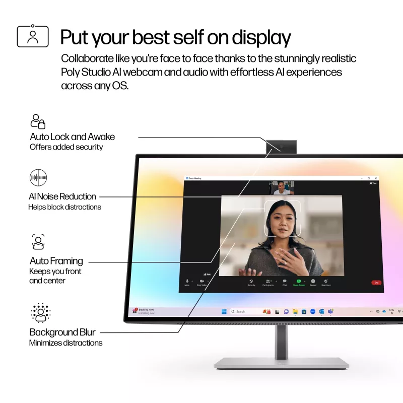 HP Series 7 Pro 27 Zoll 4K Konferenzmonitor - 727pm