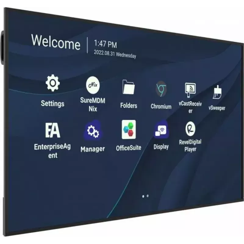Viewsonic CDE7530 Signage Display 190,5 cm (75 Zoll) Wi-Fi 450 cd/m² 4K Ultra HD Schwarz Integrierter Prozessor Android 11