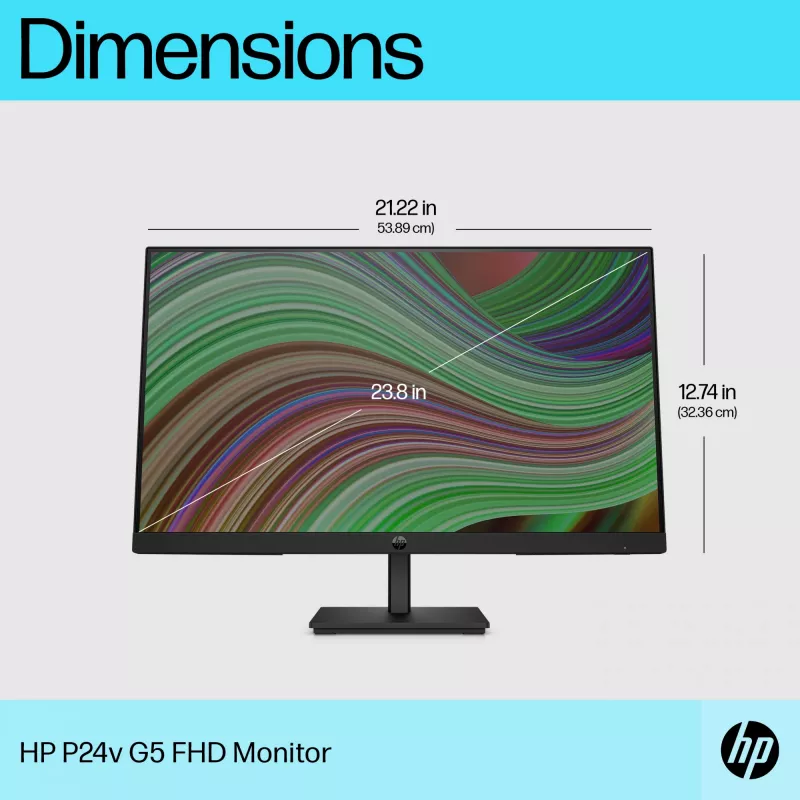 Monitor HP P24v G5 23,8 Zoll Full HD LCD 1920x1080