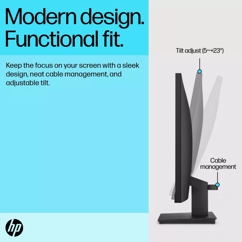 Monitor HP P24v G5 23,8 Zoll Full HD LCD 1920x1080