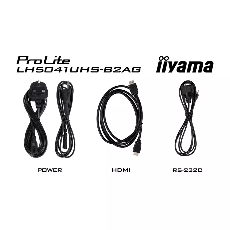 iiyama LH5041UHS-B2AG Signage Display Digitaler Werbebildschirm Flachbildschirm 127 cm (50 Zoll) LCD 500 cd/m² 4K Ultra HD Schwarz 24/7